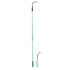 Long Handled Cultivator and Garden Hand Tool (Green)